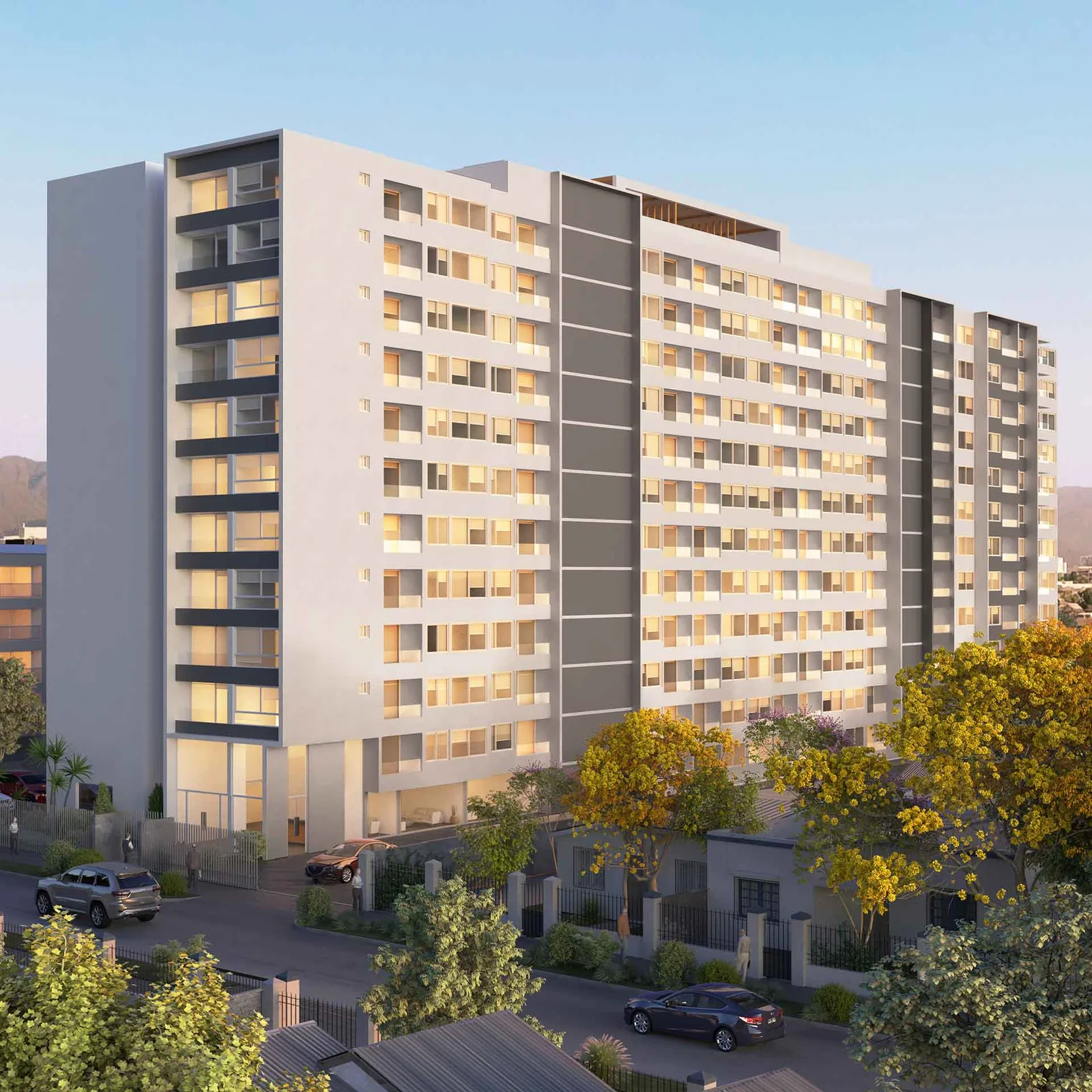 Render Edificio Briones Luco 0920, La Cisterna