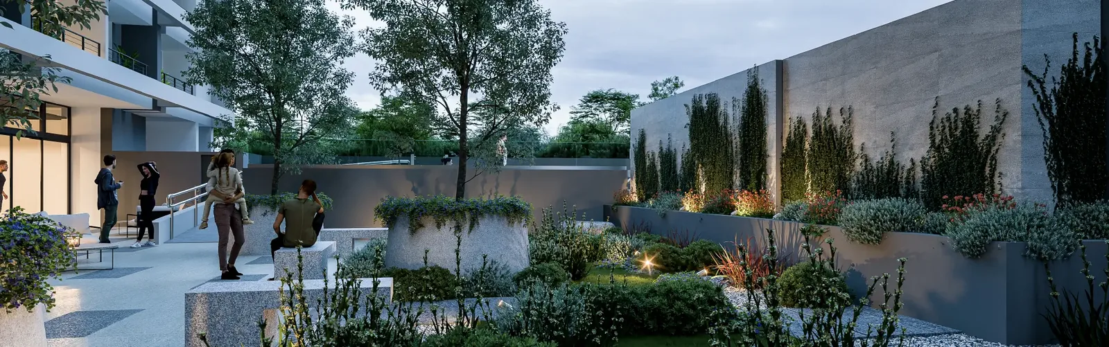 Render fachada Eco Florida, La Florida